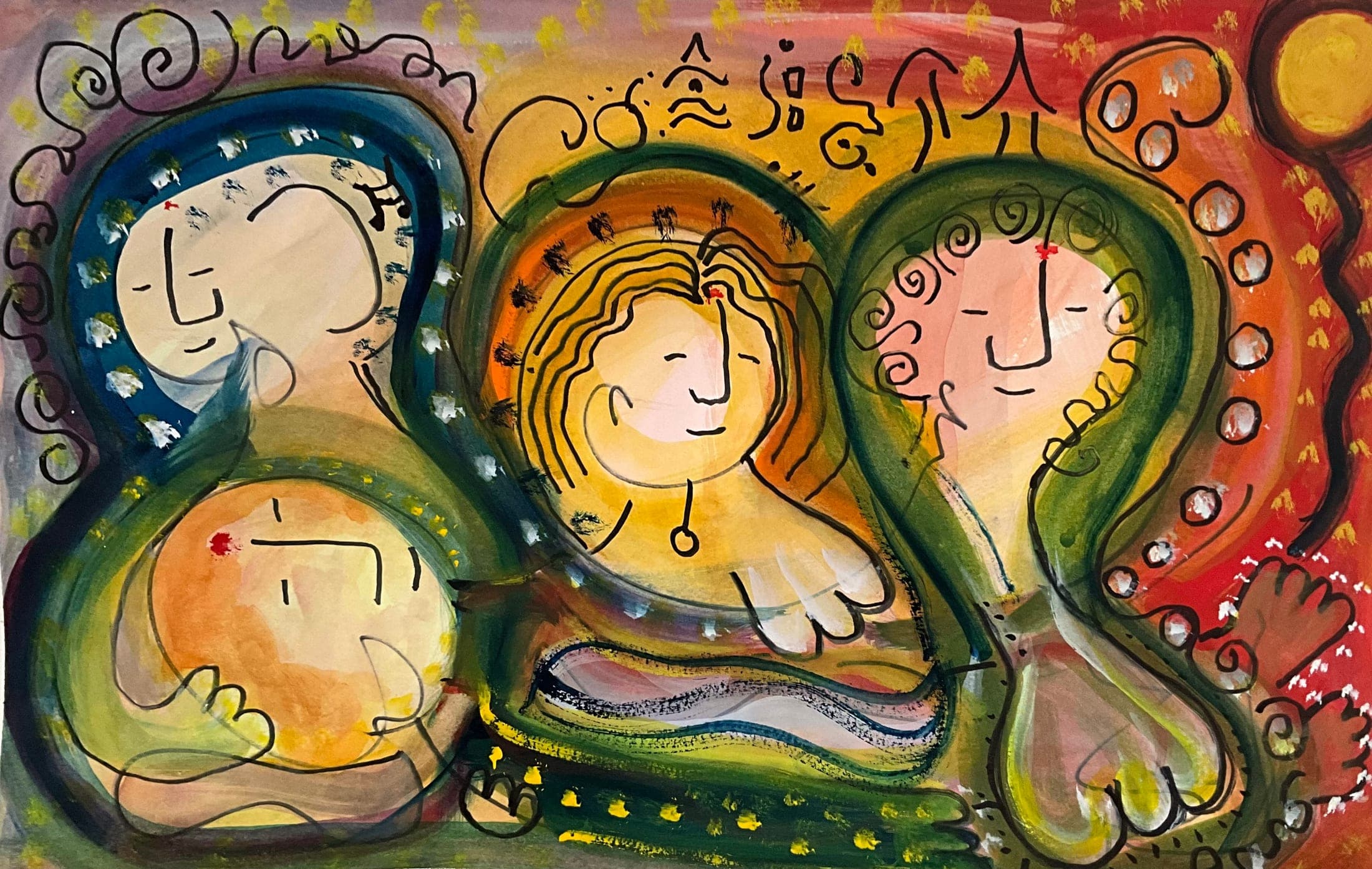 Untitled watercolour painting by Bill Whyte (1)