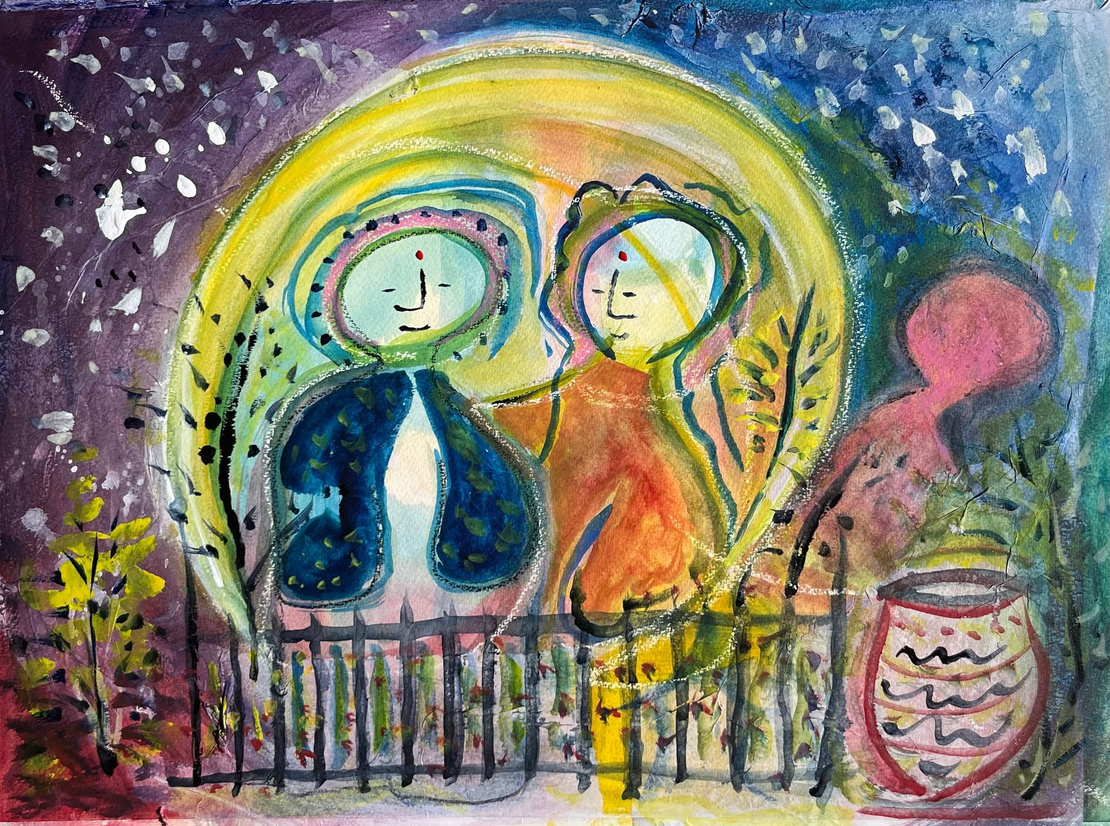 Untitled watercolour painting by Bill Whyte (15)