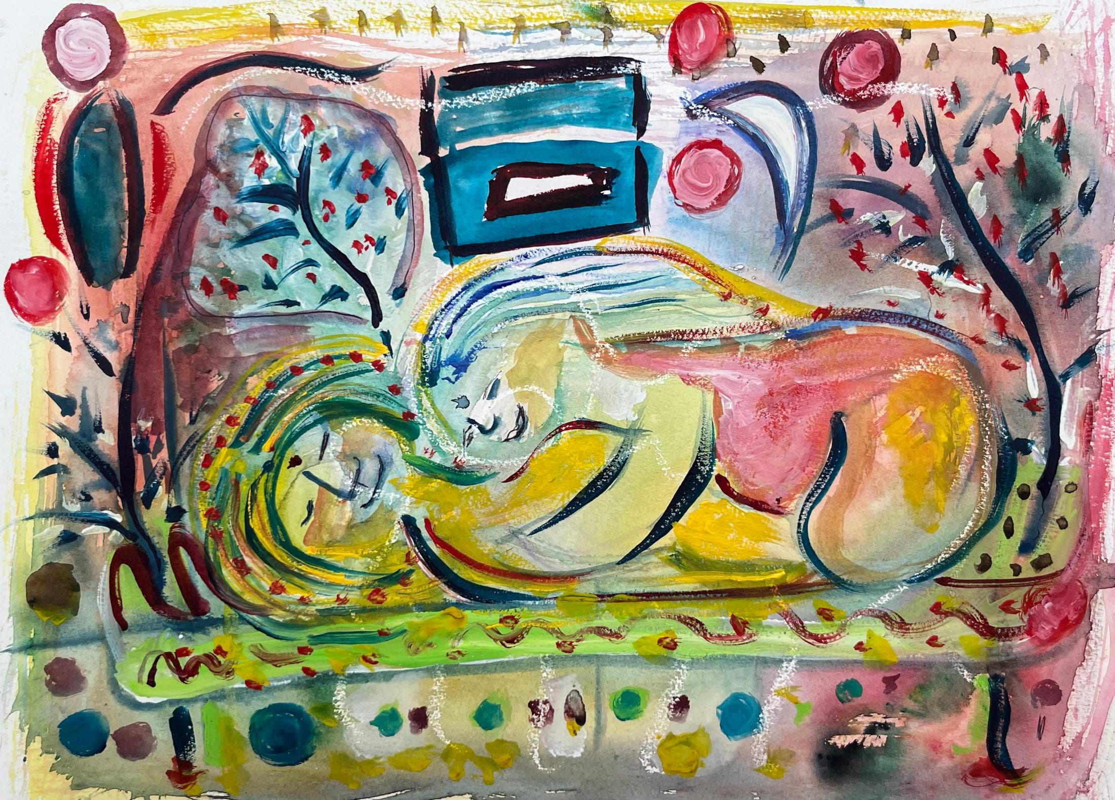 Untitled watercolour painting by Bill Whyte (22)