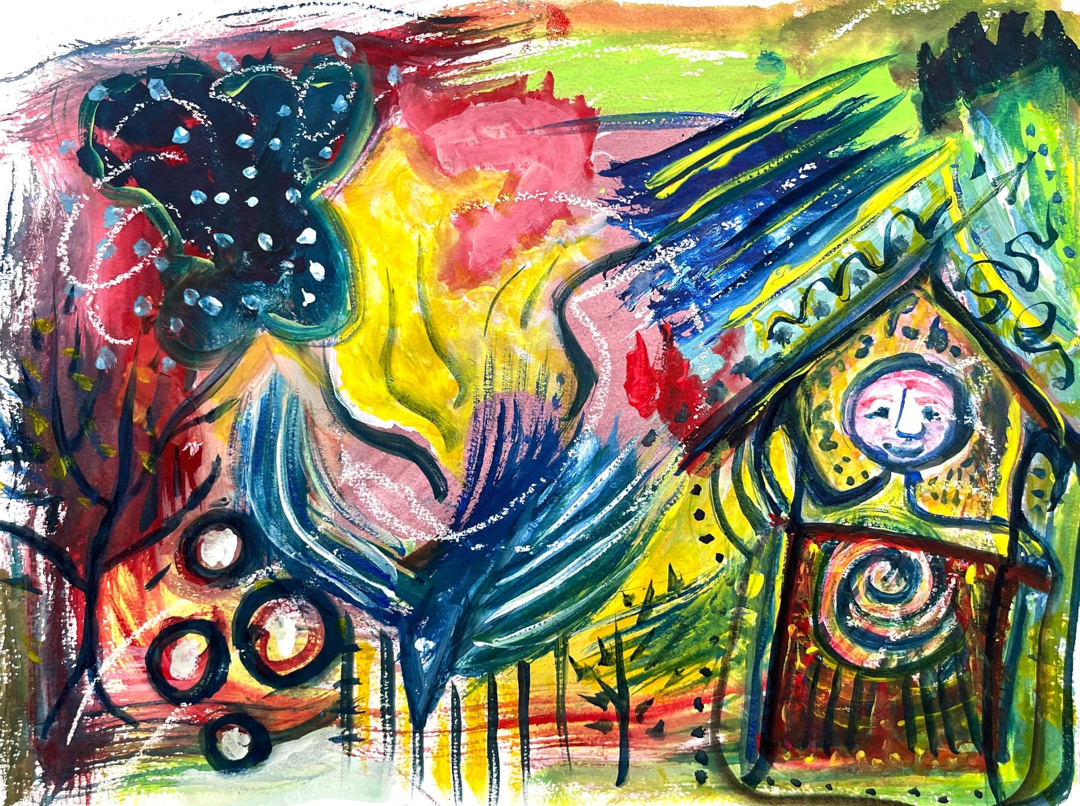 Untitled watercolour painting by Bill Whyte (23)