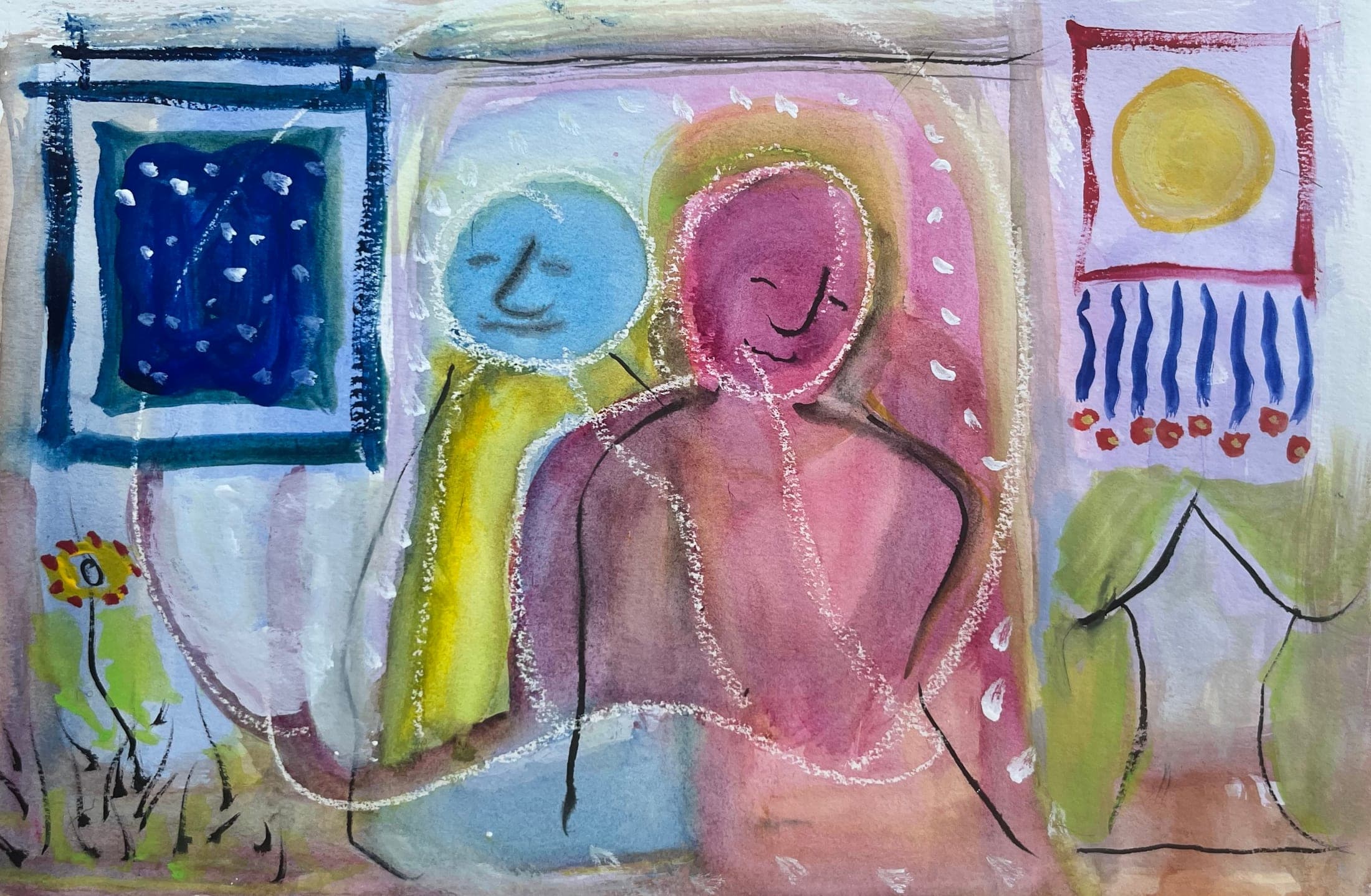 Untitled watercolour painting by Bill Whyte (27)