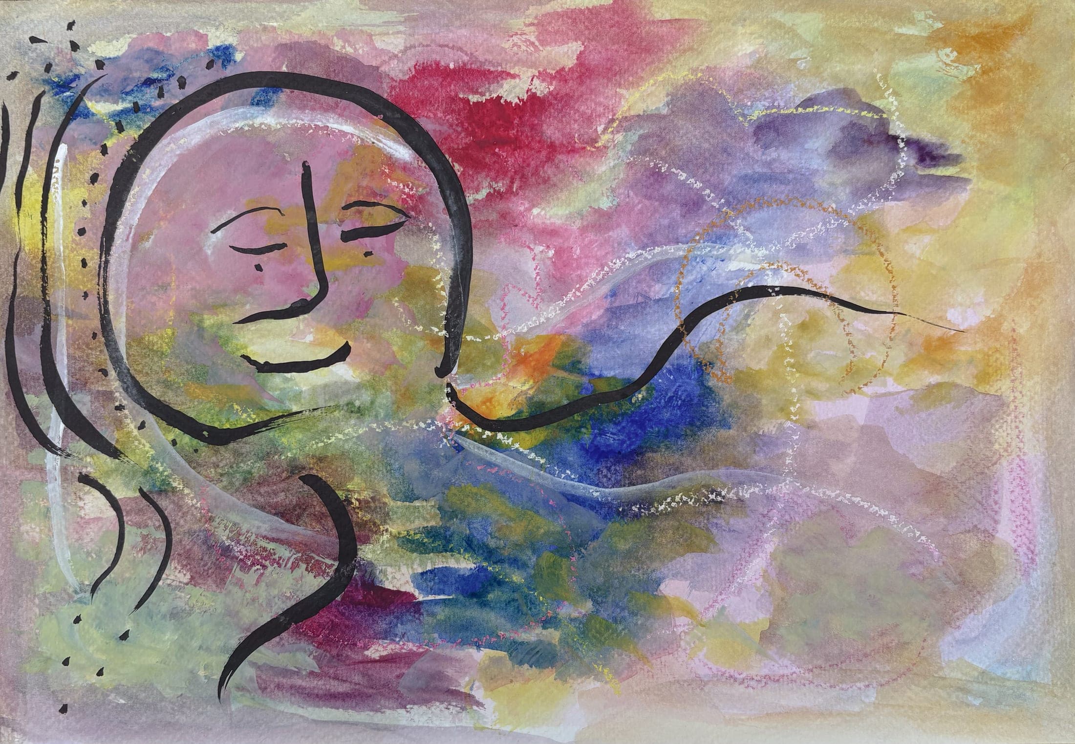 Untitled watercolour painting by Bill Whyte (34)